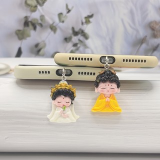 Điện Thoại Di Động Trang Trí Chống Bụi Cắm DIY Nhựa Hoạt Hình Dễ Thương Nhân Vật Quyến Rũ Lỗ Điện Thoại Di Động Chống Bụi Cắm