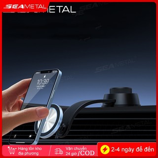 Giá đỡ điện thoại ô tô SEAMETAL hít nam châm từ tính, Xoay linh hoạt 360 độ thép không gỉ