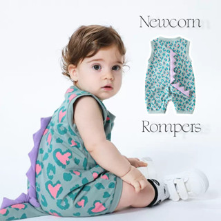 Áo liền quần Cotton cho bé sơ sinh - Onesie mềm một mảnh khủng long đáng yêu dành cho trẻ sơ sinh, Trang phục bộ đồ liền thân ấm cúng hoàn hảo (0-24 tháng)