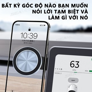 Giá đỡ điện thoại ô tô SEAMETAL hít nam châm từ tính, Xoay linh hoạt 360 độ thép không gỉ