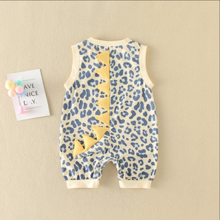 Áo liền quần Cotton cho bé sơ sinh - Onesie mềm một mảnh khủng long đáng yêu dành cho trẻ sơ sinh, Trang phục bộ đồ liền thân ấm cúng hoàn hảo (0-24 tháng)
