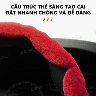 Vô lăng chống trượt xe SEAMETAL xe mới đa năng mùa đông ấm áp và sang trọng