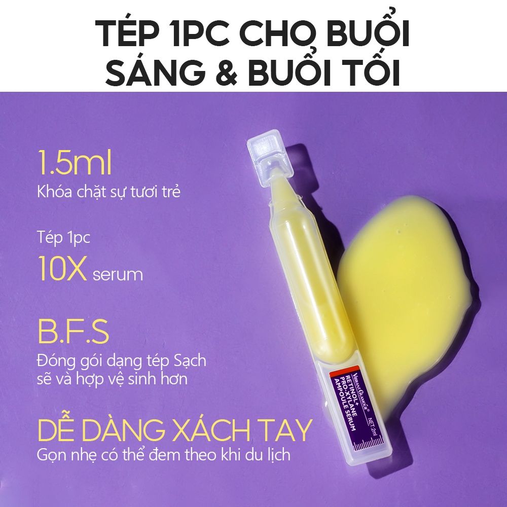Ảnh Serum Retinol Pro-xylane 3X Chống Lão Hóa 15pcs*2ml VIBRANT GLAMOUR Làm Săn Chắc & Giảm Nếp Nhăn & Làm Mịn Da & Tăng Cường Rạng Rỡ & Dưỡng Ẩm Sâu 2