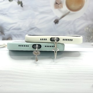 Điện Thoại Di Động Cắm Chống Bụi Hợp Kim Tự Làm Chìa Khóa Trái Tim Đào Và Ngôi Sao Rỗng Mặt Dây Chuyền Nhỏ Lỗ Điện Thoại Di Động Cắm Chống Bụi