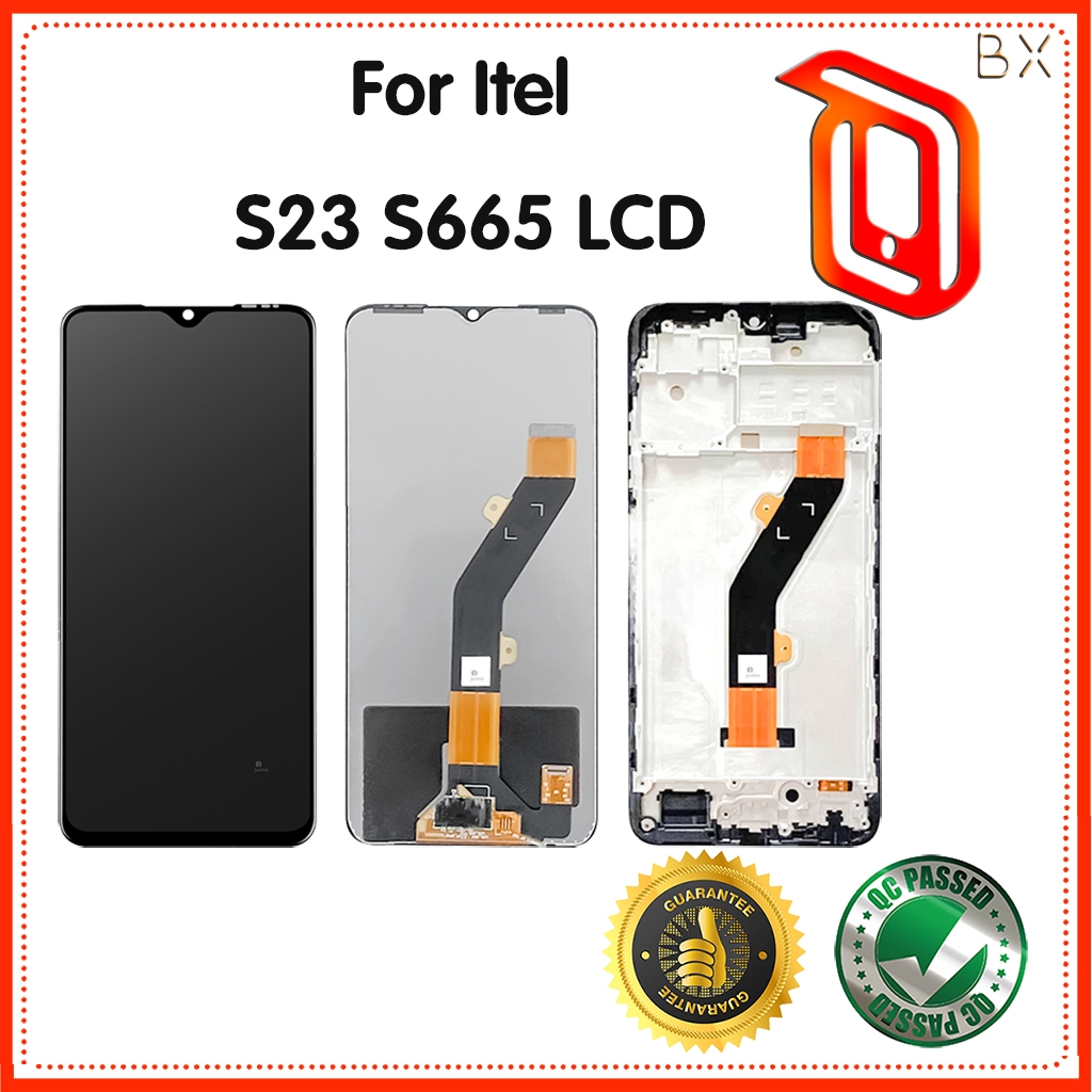 Dành Cho itel S23 S665L Khung Màn Hình Hiển Thị LCD Cảm Ứng Bảng Số Hóa Cho itel S23 ‎Lcd cảm ứng khung S665