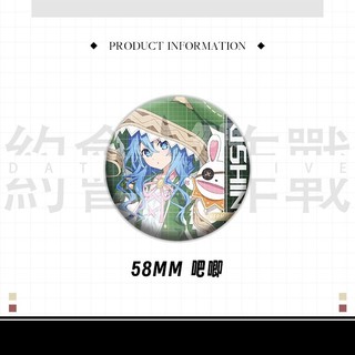 Ngày Một Sống Yoshino Yatogami Tohka Tokisaki Kurumi Anime Manga Tinplate Kim Loại Huy Hiệu Pin Anime Ngoại Vi Sưu Tập Quà Tặng