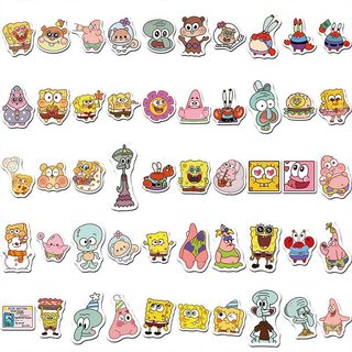 94 Chiếc SpongeBob Dán Anime Hoạt Hình Kawaii Laptop Điện Thoại Guitar Miếng Dán Đồ Chơi Trẻ Em Quà Tặng DIY