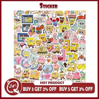 94 Chiếc SpongeBob Dán Anime Hoạt Hình Kawaii Laptop Điện Thoại Guitar Miếng Dán Đồ Chơi Trẻ Em Quà Tặng DIY