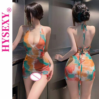 Đồ Lót Gợi Cảm Cổ Chữ U Sâu In Hình Váy Hông Gợi Cảm Xuyên Qua Váy LYQ