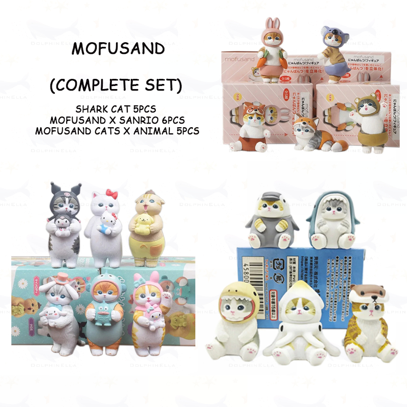 Mofusand Cats x Animal Mofusand x Sanrio Mofusand x Shark Bộ hộp mù ...