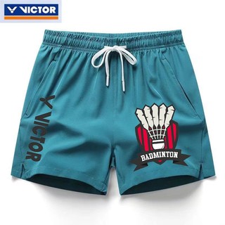 Quần short cầu lông chuyên nghiệp mới của Victor dành cho nam và nữ, quần short thể thao thi đấu và tập tennis thoáng khí khô nhanh