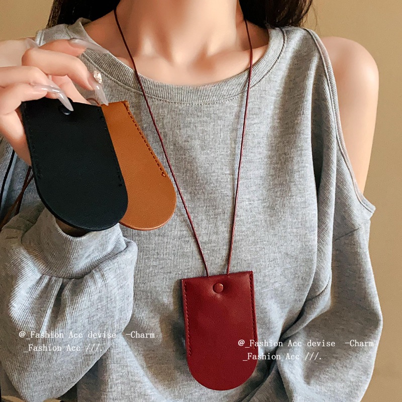 Vòng cổ nam châm cổ da nhân tạo Vòng cổ áo len chuỗi mới Hàn Quốc cổ phổ biến bán buôn nữ