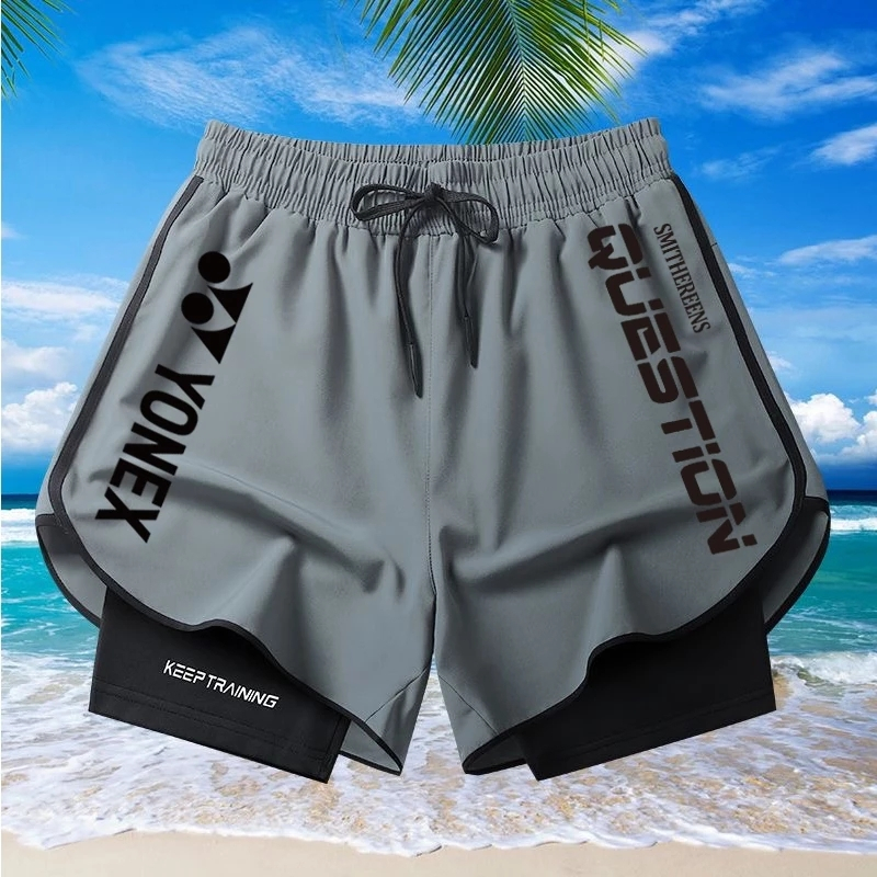Quần short cầu lông YONEX Nam và Nữ Mới Thoáng Khí Hút Mồ Hôi Thi Đấu Huấn Luyện Tennis Chống Đi Bộ Đường Dài Quần Short Thể Thao