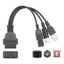 Dành Cho Xe Máy Yamaha 3PIN 4PIN OBD 2 Cáp Nối Dài OBD 2 Cáp Kết Nối Xe Máy Cho Xe HONDA Moto 6PIN Đến 16PIN OBD2 Cáp Kết Nối Chẩn Đoán