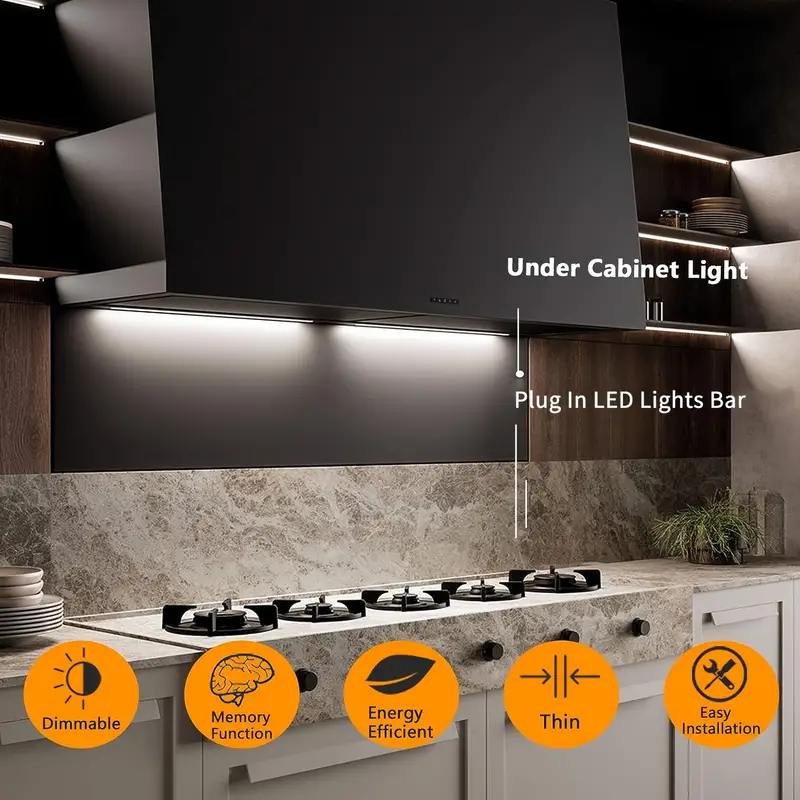 Ống đèn LED đa chức năng Licer 3 màu sáng Dải đèn mờ 9 cấp độ cho tủ, kệ, bàn làm việc và màn hình chiếu sáng | BigBuy360 - bigbuy360.vn
