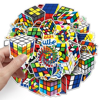 Bộ 50 Khối Rubik Miếng Dán Hoạt Hình Graffiti Hành Lý Laptop Đàn Guitar Quà Tặng Nhật Ký Miếng Dán Chống Thấm Nước