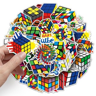 Bộ 50 Khối Rubik Miếng Dán Hoạt Hình Graffiti Hành Lý Laptop Đàn Guitar Quà Tặng Nhật Ký Miếng Dán Chống Thấm Nước