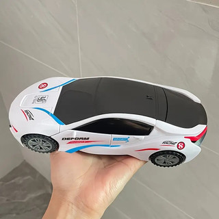 Đồ chơi đua robot có thể biến hình màu trắng, thiết kế mát mẻ, đèn nhiều màu sắc và âm nhạc năng động, xe đồ chơi có thể biến đổi - sinh nhật hoàn hảo, Halloween, Giáng sinh, Quà tặng Lễ tạ ơn