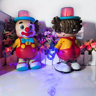 Xe đồ chơi Joker nhảy múa có âm thanh và ánh sáng - Nhựa dễ thương, vui nhộn, bền bỉ - Món quà hoàn hảo cho sinh nhật, Giáng sinh, Lễ tạ ơn - Màu chân Joker được chọn ngẫu nhiên