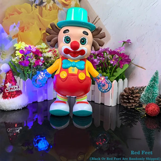 Xe đồ chơi Joker nhảy múa có âm thanh và ánh sáng - Nhựa dễ thương, vui nhộn, bền bỉ - Món quà hoàn hảo cho sinh nhật, Giáng sinh, Lễ tạ ơn - Màu chân Joker được chọn ngẫu nhiên