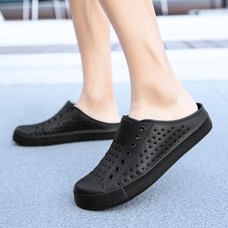 Giày Sandal Chống Thấm Nước Bé Trai Phong Cách Nhẹ Dép Size Lớn Nhật Bản Hàn Quốc Giày Lỗ Chống Trơn Trượt Mềm Q Dép Chống Thấm Nước Thoải Mái Phiên Bản Hàn Quốc Cặp Đôi Dép Đế Bằng Thông Thường Thoát Nước Nhanh Khô Nửa