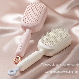 Mới Có Thể Thu Vào Tự Làm Sạch Lược Tóc Chống Tĩnh Điện Tự Làm Sạch Đệm Không Khí Lược Làm Mịn Lông Tơ Ma Thuật Massage Lược