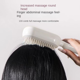 Mới Có Thể Thu Vào Tự Làm Sạch Lược Tóc Chống Tĩnh Điện Tự Làm Sạch Đệm Không Khí Lược Làm Mịn Lông Tơ Ma Thuật Massage Lược