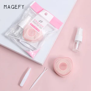 MAGEFY Bộ Miếng Dán Kích Mí Lưới Tự Nhiên Vô Hình Không Để Lại Dấu Vết Lâu Trôi （Bình Xịt Nước+dụng cụ hỗ trợ）3046