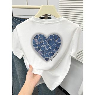 Áo thun nữ mùa hè 2025 mới vui nhộn in hình cổ tròn giảm béo tay ngắn mỏng thời trang nữ