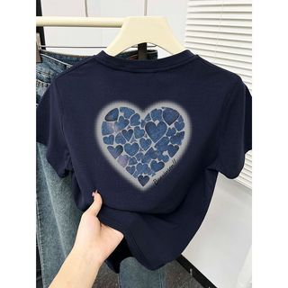 Áo thun nữ mùa hè 2025 mới vui nhộn in hình cổ tròn giảm béo tay ngắn mỏng thời trang nữ