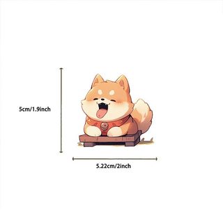 52 Con Chó Con Hoạt Hình Shiba Dán Xe Máy Hành Lý Đàn Guitar Chống Thấm Nước Động Vật Miếng Dán DIY