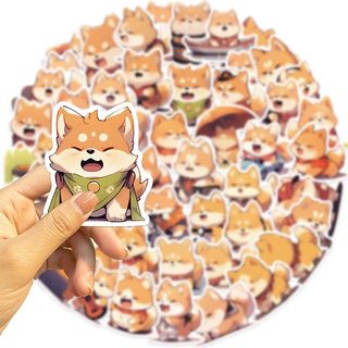 52 Con Chó Con Hoạt Hình Shiba Dán Xe Máy Hành Lý Đàn Guitar Chống Thấm Nước Động Vật Miếng Dán DIY