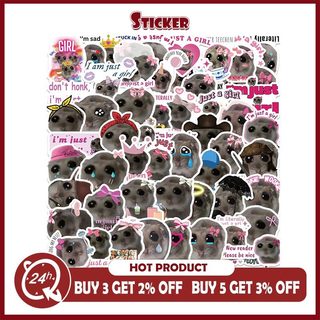 56 Chiếc Ngộ nghĩnh MEME Buồn Hamster Dán DIY Laptop Đàn Guitar Điện Thoại Chống Thấm Nước Động Vật Dễ Thương Miếng Dán