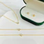 Khuyên tai titan không gỉ mạ vàng 18k thiết kế đá tròn lấp lánh phong cách thanh lịch dành cho nữ