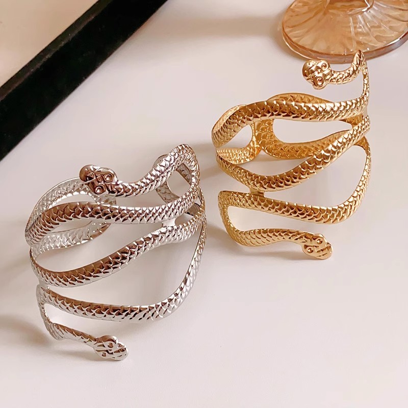 Châu Âu và Mỹ kim loại rắn trang sức mở vòng tay vàng vòng tay trang sức Ai Cập phụ nữ