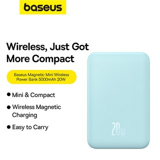 Baseus Power Bank 5000mAh Sạc nhanh không dây từ tính Mini có chức năng tự động đánh thức