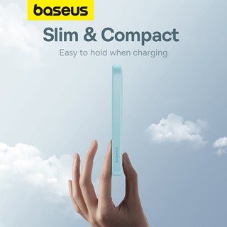Baseus Power Bank 5000mAh Sạc nhanh không dây từ tính Mini có chức năng tự động đánh thức