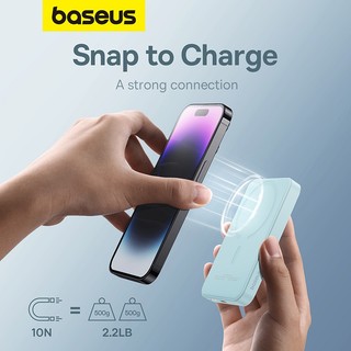 Baseus Power Bank 5000mAh Sạc nhanh không dây từ tính Mini có chức năng tự động đánh thức