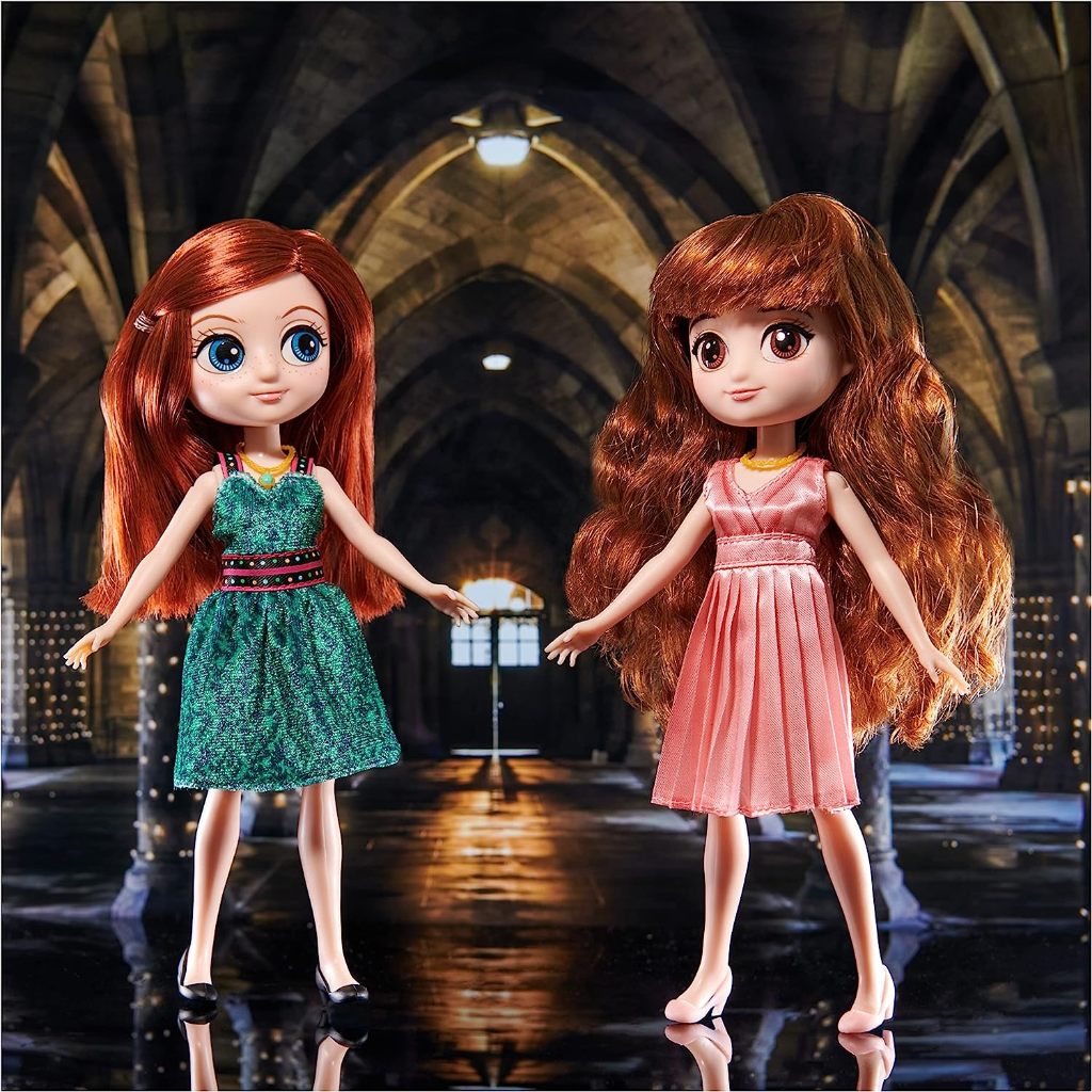 Thế giới phù thủy Harry Potter, Hermione Granger & Ginny Weasley Bộ quà tặng búp bê & phụ kiện 8 inch cao cấp hơn 20 miếng