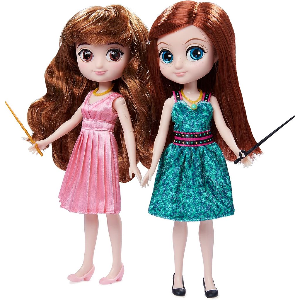 Thế giới phù thủy Harry Potter, Hermione Granger & Ginny Weasley Bộ quà tặng búp bê & phụ kiện 8 inch cao cấp hơn 20 miếng