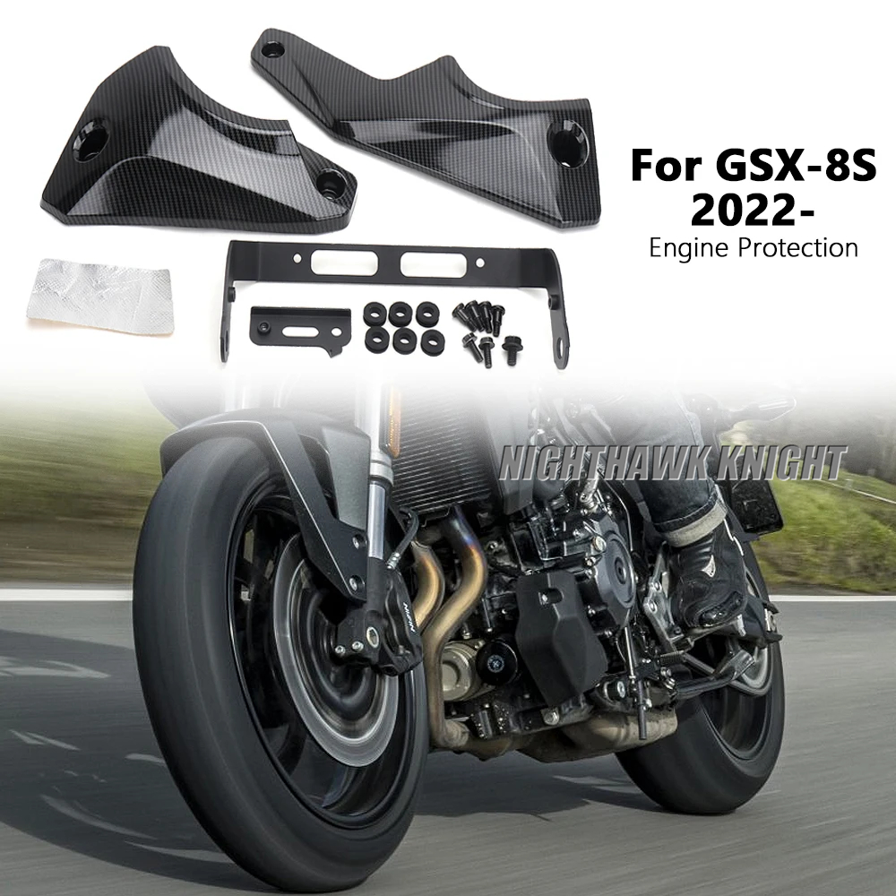 Kit Spoiler Anteriore Ala Aerodinamico Per Suzuki GSX-8S 2023-2024 - Accessorio Moto Nudo In ABS Rinforzato