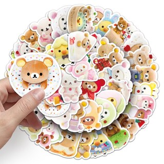 54 Chiếc Dễ Thương Rilakkuma Dán Hoạt Hình Dễ Thương Graffiti Đề Can Cho Trẻ Em Hoạt Hình Trang Trí Miếng Dán DIY