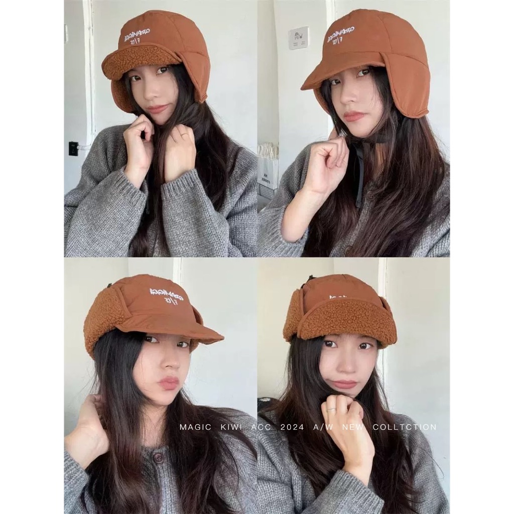 Ảnh Mũ Lôi Phong Mũ Dày Windproof Mũ Đi Xe Chống Lạnh Mũ Quàng Cổ Mũ Kèm Khăn Mùa Đông 2