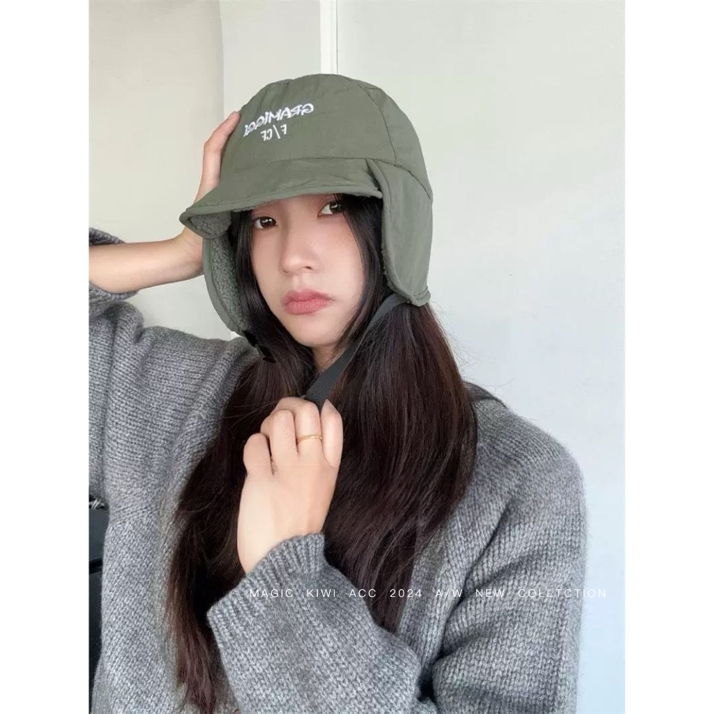 Ảnh Mũ Lôi Phong Mũ Dày Windproof Mũ Đi Xe Chống Lạnh Mũ Quàng Cổ Mũ Kèm Khăn Mùa Đông 4