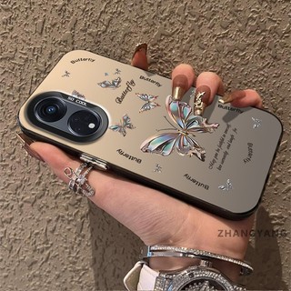 Ốp Lưng Cho OPPO Reno 8T 5G Reno 8T 4G Silicon Chất Liệu Mờ Vỏ Điện Thoại Thẩm Mỹ Cắt Kim Cương Thiết Kế Mới Họa Tiết Bướm TPU Mềm