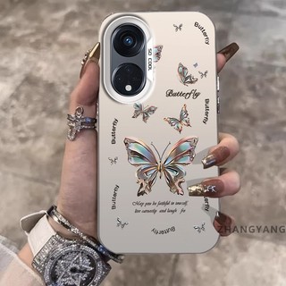 Ốp Lưng Cho OPPO Reno 8T 5G Reno 8T 4G Silicon Chất Liệu Mờ Vỏ Điện Thoại Thẩm Mỹ Cắt Kim Cương Thiết Kế Mới Họa Tiết Bướm TPU Mềm