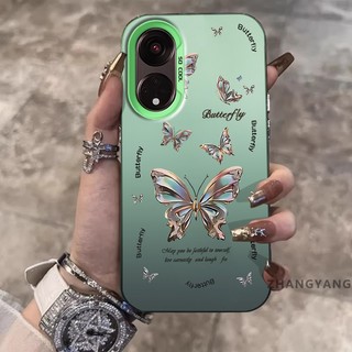 Ốp Lưng Cho OPPO Reno 8T 5G Reno 8T 4G Silicon Chất Liệu Mờ Vỏ Điện Thoại Thẩm Mỹ Cắt Kim Cương Thiết Kế Mới Họa Tiết Bướm TPU Mềm