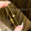 Lắc tay titan không gỉ mạ vàng 18k mặt đá tròn lấp lánh phong cách đơn giản nhẹ nhàng dành cho nữ
