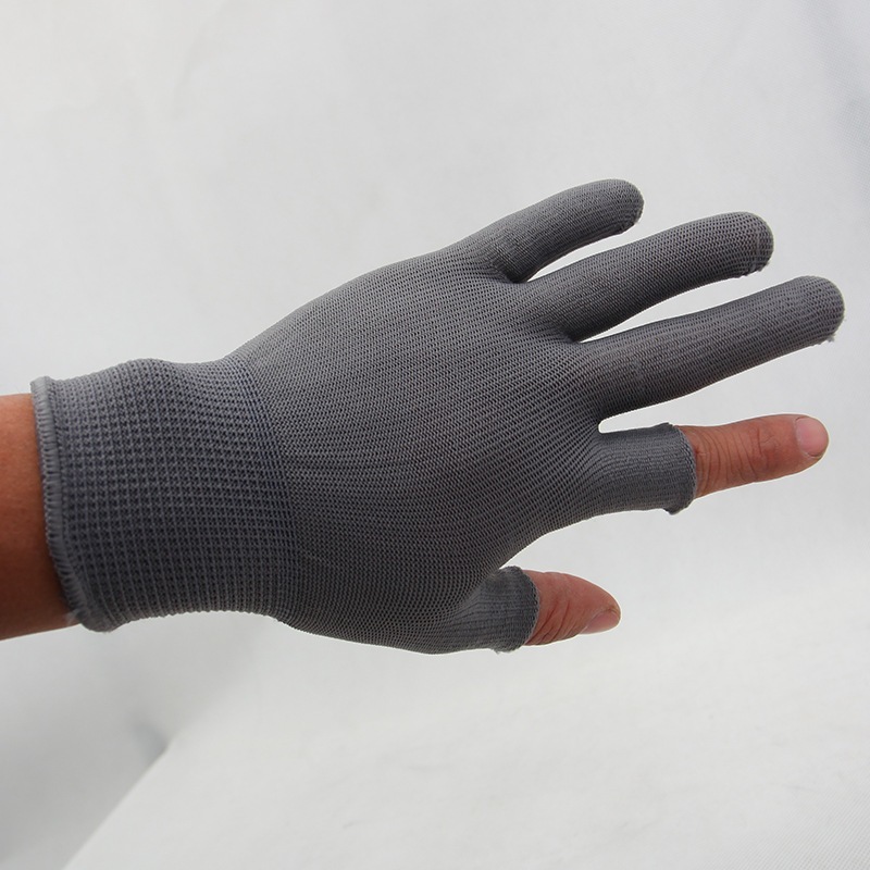 Găng Tay Nylon Nam Nữ Màu Hoa Chống Trơn Trượt Chống Mài Mòn Thoáng Khí Mỏng Lao Động Prote