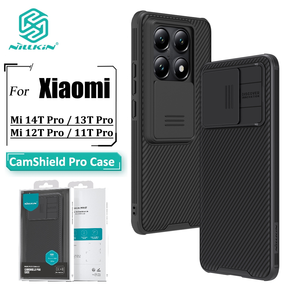 Ảnh Ốp điện thoại Nillkin Luxury CamShield Xiaomi 14T Pro 13T Pro 12T Pro 11T Pro 12S 11 Lite 12X Ốp điện thoại trượt máy ảnh Ốp điện thoại chống sốc mờ 1